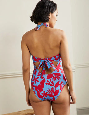 Maillot de bain à fleurs croisées